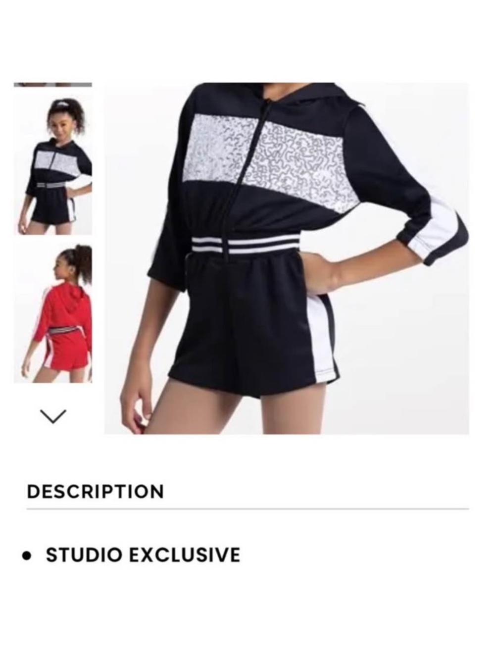 Weissman Red Hooded Crop Tracksuit with White Side Stripes